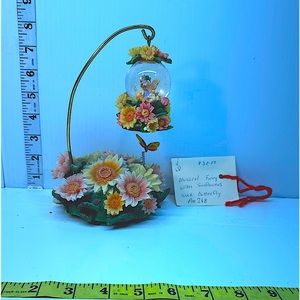 Musical Fairy with Sunflowers and Butterflies